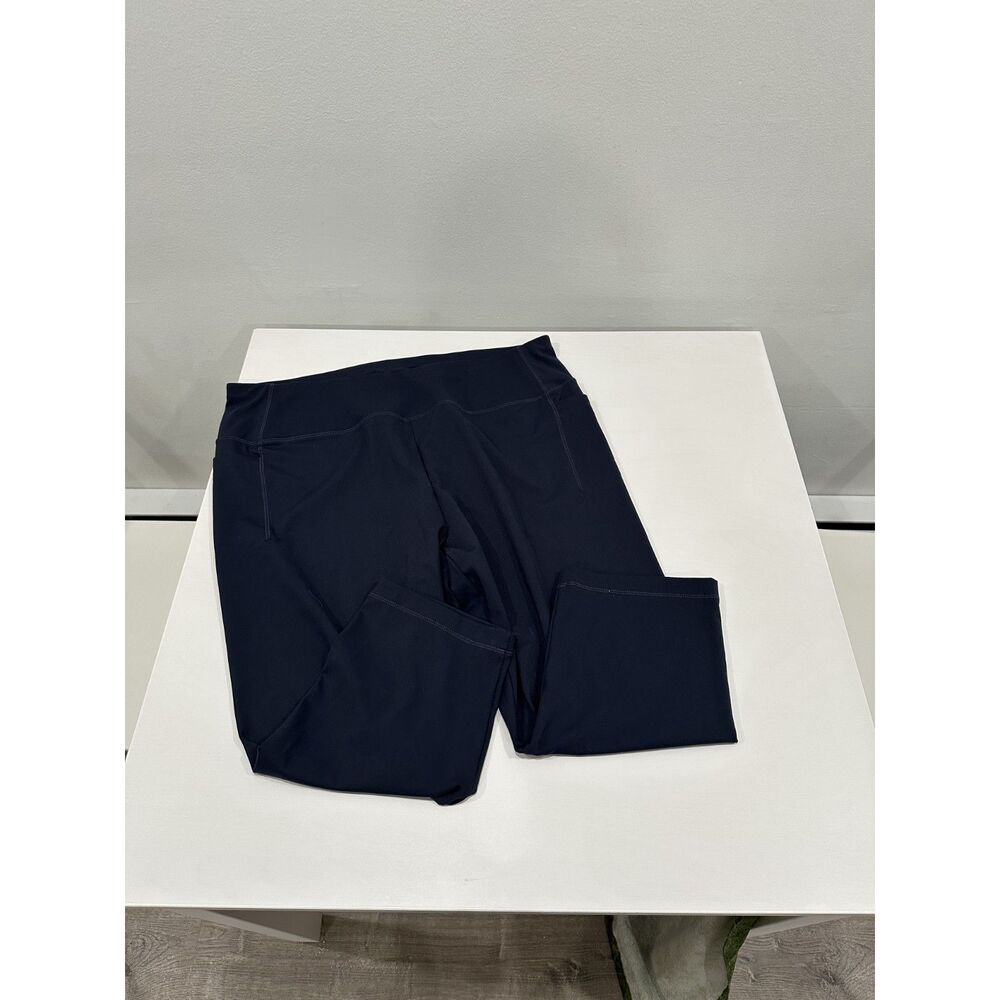 Talbots 2X Navy Legging Capri Cropped Active Pants